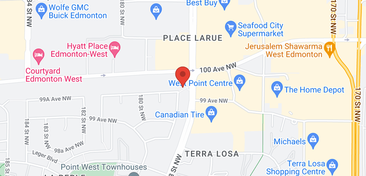 map of 9943 179 ST NW
